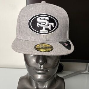 New Era Gray San Francisco 49ers Fitted Cap